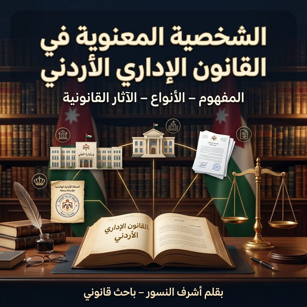 الشخصية المعنوية في القانون الإداري الأردني الشخصية المعنوية في القانون الإداري الأردني